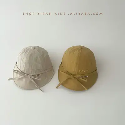 Korean-style Bow Baby Hat for Girls Sunshade Cap