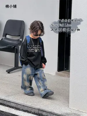 Korean Style Loose Cotton T-Shirt for Boys 2025