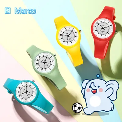 Little Elephant Marco's Orange Quartz Watch for Kids