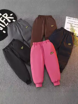Children's Warm Down Pants for Boys & Girls Winter Outdoor Wear