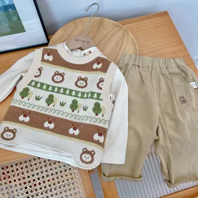 Dudu Baby T-Shirt Green Cotton Spring Boys Vest