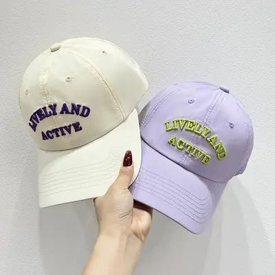 Korean Style Letter Cap Men Women Summer Durable Breathable