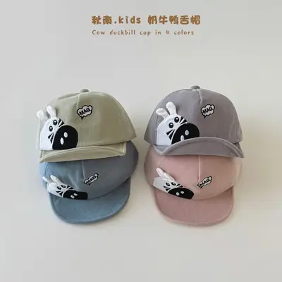 Autumn Cartoon Cap Blue Soft Bristle Base