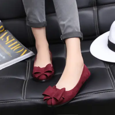 Women Pointed Toe Bow Flats 2025 Spring Fall