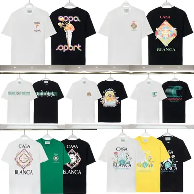 Casablanca Tropical Fruit Printed T-Shirt White