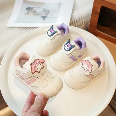 2025 Autumn New Baby Walking Shoes for Girls, Cartoon Non-Slip Soft Sole, Kick-Resistant Toddler Shoes Wholesale