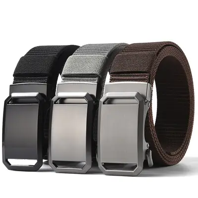 Navy Tactical Belt with Automatic Buckle