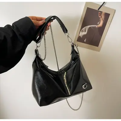 Patent Leather Large Bag Women 2024 Summer