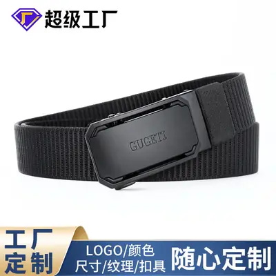 Men's Belt Alloy Automatic Buckle Wholesale Business Belt
