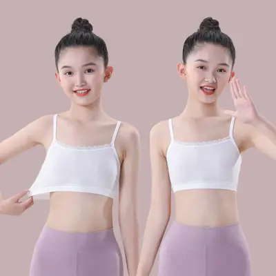 Girls Intimates Vest Development Period 7 Years Old 13 Kidsren First Stage Primary School Students Junior High School Girls Bra Summer Thin