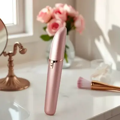 Rose Gold Automatic Eyebrow Shaver for Women