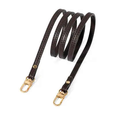 Genuine Leather Crossbody Strap with Gold Clasp