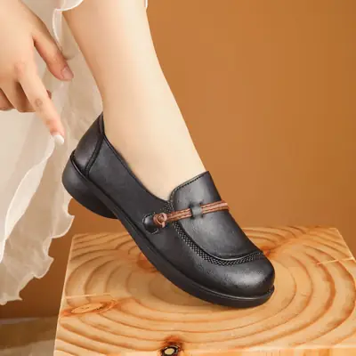 New Genuine Leather Women's Flat Shoes