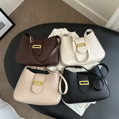 Women's Macaron Color Shoulder Bag Large Capacity