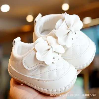 Baby Shoes Soft Sole Non-slip Spring and Autumn Beginner Baby Girl Shoes 0-1 Year Old Anti-drop Toddler Shoes Little Princess