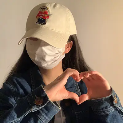 Women Bear Soft Top Baseball Hat Sun Protection Wide Brim