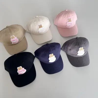 Blue Cartoon Cap for Boys Girls Travel Sun Hat