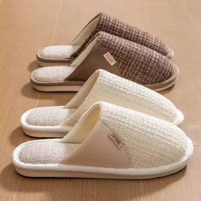 Cotton Green Slippers for Women Indoor Warm Winter