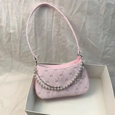 Pink Pearl Crossbody Bag for Women