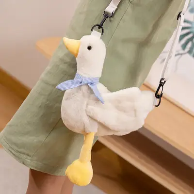 Cute Plush Duck Crossbody Bag for Girls