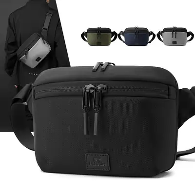 Black Casual Riding Satchel Waist Bag Travel Bag