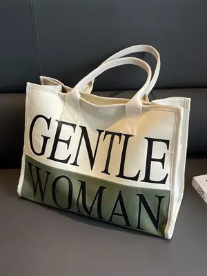 Women's Canvas Shoulder Bag "Gentle Woman" 2024