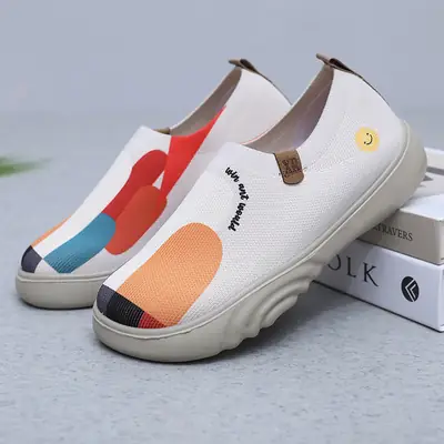 Women's Colorful Slip-On Casual Shoes with Soft Sole