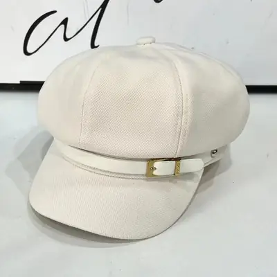 Japanese Belt Buckle Cap for Men Women Brown