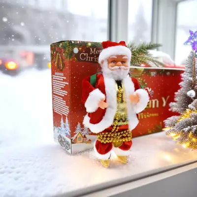 Green Plush Santa Claus Decorative Tassel