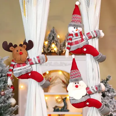 Qianhong Cartoon Doll Curtain Buckle Holiday Decor