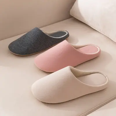 Japanese Style Soft Slippers for Men Women Indoor Warm Winter