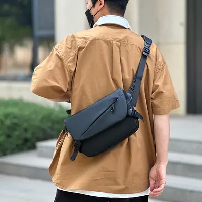 Flip Men's Grey Satchel Crossbody Bag 2024