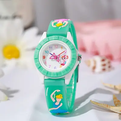 Purple Butterfly Cartoon Quartz Watch for Girls