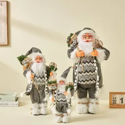 Nordic Striped Santa Claus Rudolph Christmas Doll