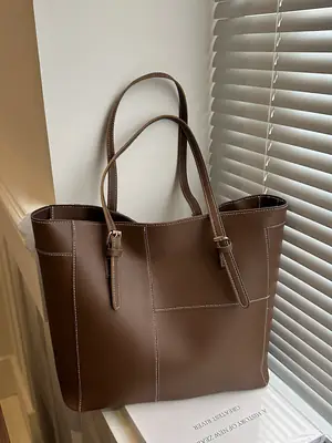 Vintage Tote Bag 2024 New Work Fashion Commuter Bag High-grade Shoulder All-match Large Capacity Handbag