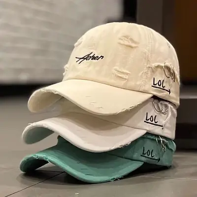 Women's Korean Style Baseball Cap Cream Misty