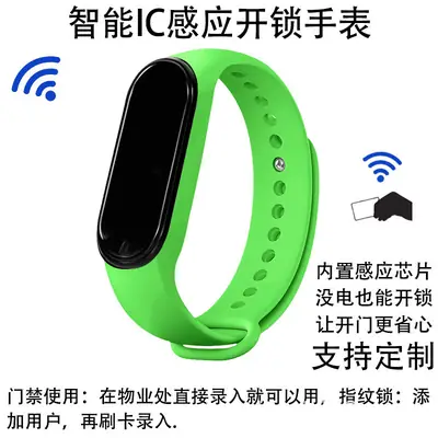 Green Smart Waterproof Bracelet for Men Women