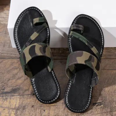 2025 Camo Cami Flat Sandals Large