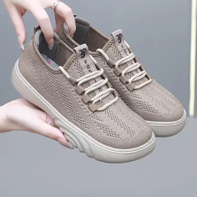 Women Black Knitted Casual Loafers with Wide Strap