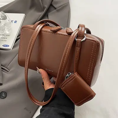 2026 Black Korean Style Shoulder Bag for Women