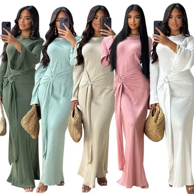 Xqy500331 Cross-Border Ethnic Clothing 2024 Hot-Selling Elegant Dress Commuter Gown