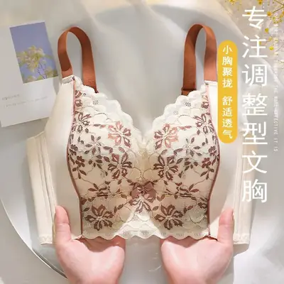 French Lace Push Up Bra Women Small Adjustable