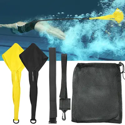Kids Resistance Swimming Rope with Traction Belt & Bag