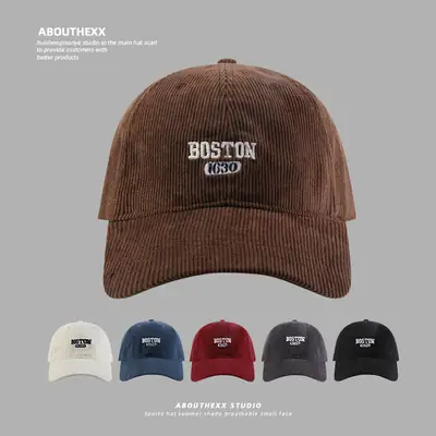 Boston Cotton Baseball Cap Women Size 56-86 CM