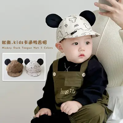 Qiunan Newborn Baby Cap Bear Ears 3 Colors