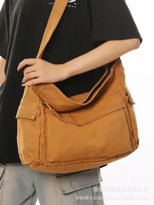 Black Large Capacity Shoulder Crossbody Bag for Women