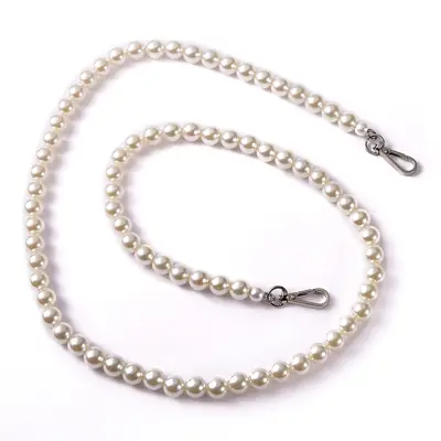 Pearl White Chain Strap Bag for Women