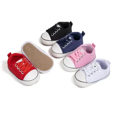 Foreign trade classic baby shoes canvas shoes breathable mesh baby shoes non-slip rubber shoes baby shoes