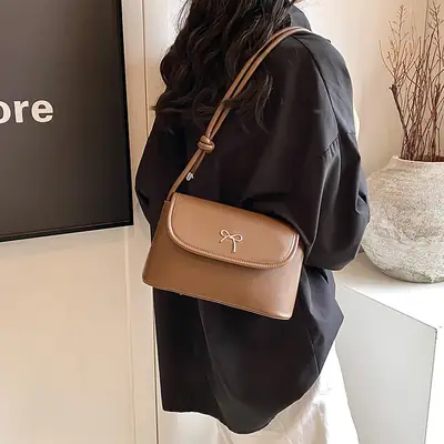 Elegant White Shoulder Bag Women 2024 New