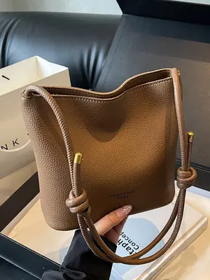 2024 New Fashion Shoulder Bucket Bag Western Style